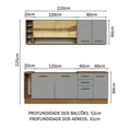 thumbnail image 3 of Cocina Integral Completa Modular Madesa Thêmis 220cm MG 01, 3 of 10