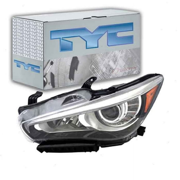 TYC Left Headlight Assembly compatible with Infiniti Q50 2014-2017
