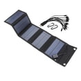 thumbnail image 2 of Panel solar portátil, impermeable, 15W, de batería, banco de energía USB para teléfono, viaje, camping, senderismo, coche Macarena Panel de carga plegable, 2 of 8