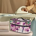 thumbnail image 2 of HELLHERO Dustproof Travel Iron Organizer Reusable Fuchsia Flower Garment Steamer Box Travel Steamer Holder, Bag Only, 2 of 6
