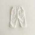 thumbnail image 6 of NAISIBABY Kids Boys Jeans with Pockets, Cotton Straight Fit Elastic Waist Casual Fashion Denim Pants White 4T, 6 of 6