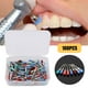 thumbnail image 1 of 100 unids/caja cepillo de pulido Dental resistente a altas temperaturas resistente al agua Metal blanqueamiento de dientes cabezal de cepillo de pulido para eliminación de manchas oso de fresa Electrónica, 1 of 3