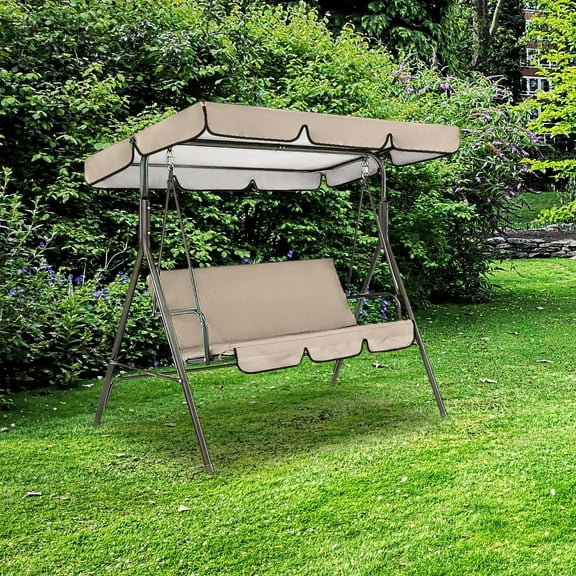Cubierta de silla para columpio Shamjiam con Toldo abatible a prueba de polvo para muebles de jardín