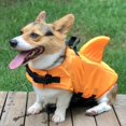 thumbnail image 3 of Shark Pet Dog Life Jacket Safety Clothes Swimming Float Lifesaver Vest Costumes, 3 of 7