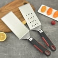 thumbnail image 3 of XKHBDL Stainless Steel Metal Spatula, Long Griddle Spatula, Hamburger Smasher Turner Scraper - Pancake Flipper - BBQ Turner and Flat Top Griddle Fliiper, 3 of 3