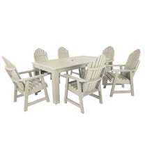 Highwood 7-pc Hamilton Dining Set - 42" x 72" Rectangle Table, Dining Height, Outdoor, Eco-friendly, Synthetic Wood