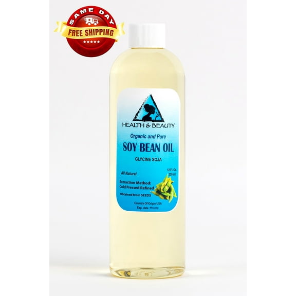 SOYBEAN / SOY BEAN OIL ORGANIC CARRIER SOY OIL COLD PRESSED 100% PURE 24 OZ