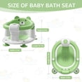 thumbnail image 7 of Soluxeo Baby Bath Seat for Babies 6 Months & up, Non-Slip Toddler Bath Seats for Babies Sitting Up with 4 Suction Cups & Soft Cushion for Shower(Green), 7 of 7