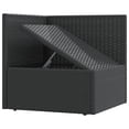thumbnail image 6 of vidaXL 10 Piece Patio Lounge Set with Cushions Black Poly Rattan, 6 of 9
