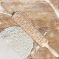 thumbnail image 2 of Batería de Cocina Rodillo de madera de alce de copo de nieve de Navidad, rodillo grabado para masa, herramienta de bricolaje Tmvgtek Libre de BPA, 2 of 9