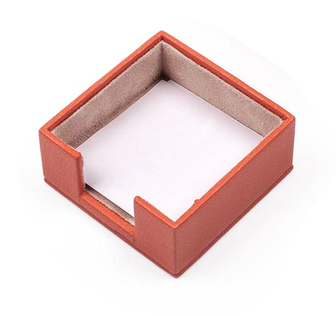 Leather Double Document Tray - Pen Holder - Note Paper Holder -3 Accessories-Desk Organizer - Office Desk Accessories - Desktop Storage - 3 PCS