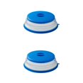 thumbnail image 2 of Toystoory 1Pcs Microwave Plate Cover Oven Plate Covers Guard -proof Microwave Cover Splatter Folding for Vegetables Azul 2Conjunto, 2 of 6