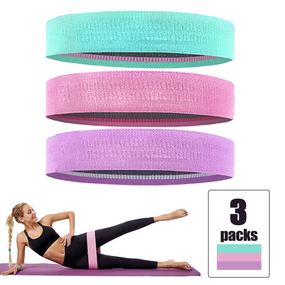 UK Resistance Stretch Loop Band Yoga Fitness Exercise Elastic Rubber Rope Strap 