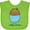 Apple Green, variant on Inktastic Little Spud Blue Boys or Girls Baby Bib