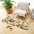 thumbnail image 2 of Flower Owl Area Rug, Anti Fatigue Large Floor Mat, Soft Absorbent Washable Plush Carpet with Non-Slip Rubber Back for Entryway, Bedroom, Sink, Kitchen, Bathroom, 39"x 20", 2 of 7
