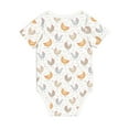 thumbnail image 2 of Daiia Funny Chicken Printed Unisex-Baby Short Sleeve Onesies Bodysuits Baby Climbing Clothes Soft and Comfortable Romper with Expandable Shoulder Design-6 Months, 2 of 8