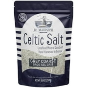 Le Marinier Celtic Salt Grey Coarse Sea Salt, 0.6lb - 8.81oz. Unrefined French Sea Salt 100% Natural, Hand Harvested Mineral Celtic Salt, Sel Gris (0.6lb Grey Coarse)
