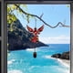 thumbnail image 5 of Campana de viento de hierro con adornos de cristal | Artesanía metálica para exteriores, ideal para patios, balcones y porches | Decoración colgante pintada para jardines y patios, 5 of 6