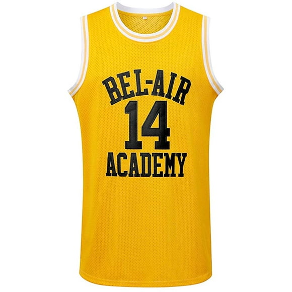 Version of Will Smith 14th Black, Yellow and Green Basketball Suit Mesh Jersey