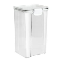 hulanddfd Clear Airtight Food Storage Containers, Plastic Dry Food Canisters with Lids for Kitchen Pantry Organization, Disheswasher Safe