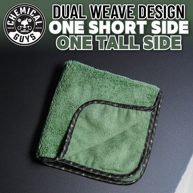 Chemical Guys MICMGREEN03: Workhorse Green Professional Grade Microfiber  Towels 3 Pack - JEGS