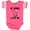 Football Pink and White, variant on Nonna Loves Me Girls Girls Baby Bodysuit