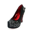 thumbnail image 3 of Hades Shoes H-Amina 6 inch Victorian renaissance pump Suede feel fabric upper 9 / Black, 3 of 5