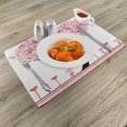 thumbnail image 2 of Ambesonne Valentine Place Mats Set of 8, Heart Shaped Tree, Placemat 8 pcs, Multicolor, 2 of 5