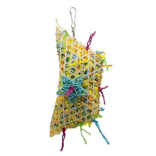 Bird Chewing Toys | Bird Shredding Toys Parrot Cage Shredder Toy | Bird Shredder Toys Stay Active for Small Medium Parrots Multiple Colour Bird Chew Toys Bird Cage Accessories Enhance Mo