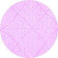 thumbnail image 1 of Ahgly Company Indoor Round Solid Purple Modern Area Rugs, 8' Round, 1 of 4