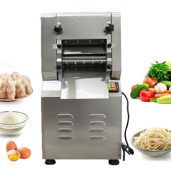 Commercial Pasta Machine Electric Noodle Dough Pasta Dumpling Skin Fabricating Machine with 1.5mm and 3mm Cutter