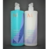 Moroccanoil Blonde Perfecting Purple Shampoo and Conditioner 33.8 oz Set