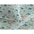 thumbnail image 3 of Ambesonne Botanical Quilted Bedspread Set 3 Pcs, Pastel Flowers Spring Art, Twin, Pale Blue and Rose, 3 of 4