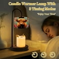 thumbnail image 2 of Candle Warmer Lamp with Timer, Highland Cow Rustic Brown Farm Watercolor Fluffy Long Non-slip Wireless Remote Control Wax Melts Warmer with 4 Bulbs for Home Office Dorm, Birthday Gifts for Women, 2 of 7