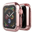 thumbnail image 2 of BXUXOHS (1Pack/3Pack) Bling Cover for Apple Watch Case 41mm 40mm 38mm 42mm 44mm 45mm Women Shockproof Hard PC Full Tempered Glass Diamond Bumper Case Accessories for iWatch Series 8 7 SE 6 5 4 3 2 1, 2 of 11