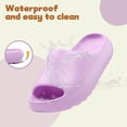 thumbnail image 4 of Kids Cloud Slides Slippers For Girls Boys,Pillow House Slippers Non-Slip Super Soft Quick Drying Shower Cushioned Slides Bathroom Thick Sole Sandals Indoor Outdoor Slippers, 4 of 7