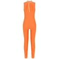 thumbnail image 2 of Haitryli Kids Girls Full Length Unitard  Shiny Rhinestone Sleeveless Gymnastics Leotard Jumpsuit Catsuit Dancewear Orange 8, 2 of 5