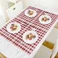 thumbnail image 3 of Fenyluxe Benson Placemats Set of 4,Place Mats for Kitchen and Dining Tables, Easy Clean Table Mats (Rectangular Set of 4, Gingham Check Red) 11.8*17.7in, 3 of 6