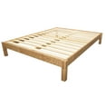 thumbnail image 2 of Modern Essentials Thurston Hardwood Platform Bed Frame, Twin-XL, Brown, 2 of 8