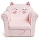 thumbnail image 1 of Costway Sofá para niños, sillón con dibujo de gato para niños con estructura de madera y pies antideslizantes, complemento de decoración resistente y ligero para niños y niñas, 1 of 5
