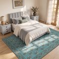 thumbnail image 4 of Bsicpro Area Rugs Large 5'x7' Washable, Floral Vintage Carpet for Living Room Bedroom Dining Room,Blue, 4 of 11