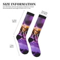 thumbnail image 2 of Lsque Closeup Honeybee on Flower Pattern Sport Compression Socks for Men & Women 15-20 mmHg Knee High Nurse Pregnant Running Medical and Travel Athletic, 2 of 6