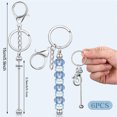 thumbnail image 3 of YAOMOBB Crafting Keychains DIY Beaded Keychains Set with Electroplated Stainless Lobster Clip (6 Pcs), 3 of 7