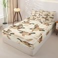 thumbnail image 2 of Homewish Vintage Mallard Duck Zipper Queen Comforter Set with Fitted Sheet and 2 Pillowcases,Rustic Bird Zipper Bedding Set For Boys,Reversible,4pcs, 2 of 7