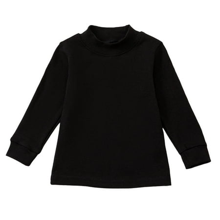 

Kids Girls Long Sleeve T Shirt Shirt Top Solid Color Undershirt Children s Clothing