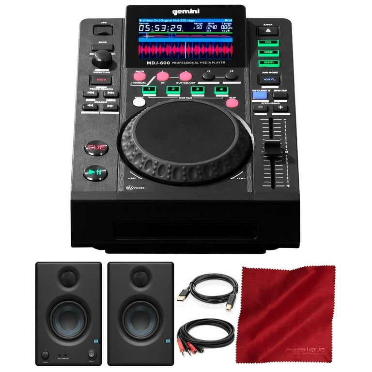 Gemini MDJ Series MDJ-600 Professional Audio DJ Media Player with
