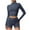 Dark Blue, variant on Bovxnpu Sports Shirts for Women, Women's Long Sleeve Crop Workout Tops Slim Gym Yoga Running Shirts for Women