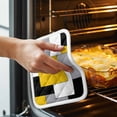 thumbnail image 3 of Yellow Grey Black Geometric Pot Holders for Kitchen Heatproof Potholder, 3 Pack Middle Century Art Abstract Aesthetics Hot Pads Multipurpose Oven Pads Cloth Potholders Trivet for Cooking Baking, 3 of 8