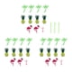 thumbnail image 1 of Decoraciones de fiesta de verano rosa 3 piezas Decoraciones de fiesta de árbol de coco resistentes al desgaste para manualidades para la playa para decoración de mesa, 1 of 8