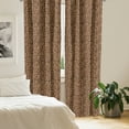 thumbnail image 2 of Ambesonne Leopard Print Curtains, Orange Exotic African, Pair of 28"x63", Orange and Black, 2 of 5